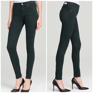 AG Farrah skinny high rise jeans - forest green
